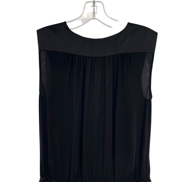 Halston Heritage Black Silk Jumpsuit Size 2 - Picture 4 of 13